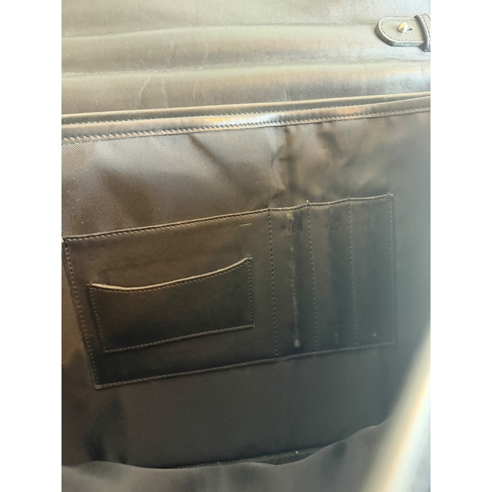 Flawed Gem! Coach Lexington Briefcase Blk Leather Messenger Bag A2S5325 Academia - Picture 7 of 15
